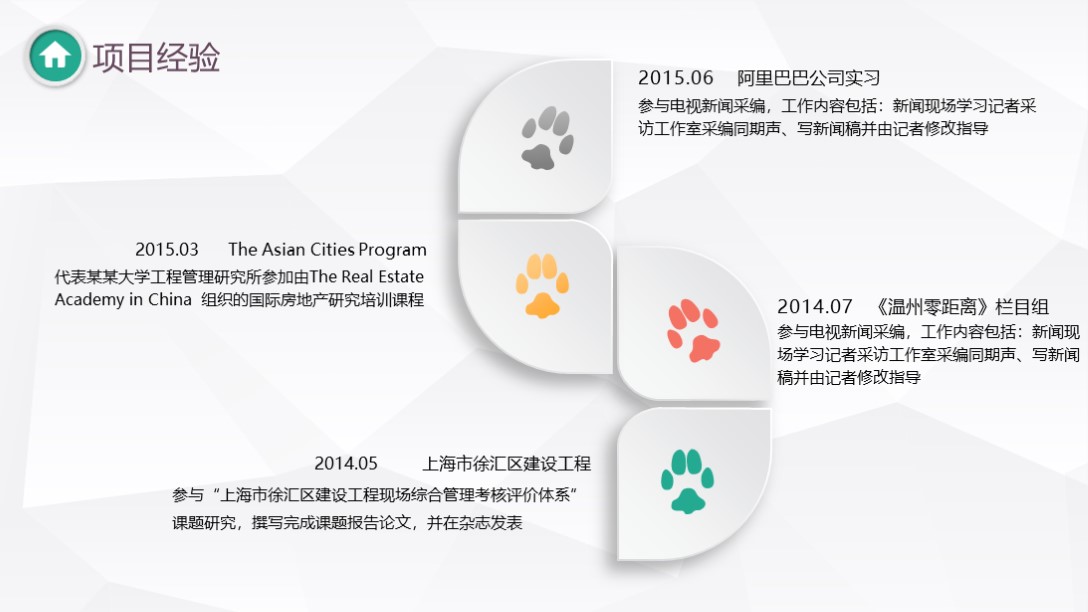 个人简介微立体ppt模板,精美的个人简历ppt模板电子版