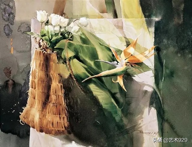 韩国水彩画家misulbu作品欣赏,韩国水彩画风景作品