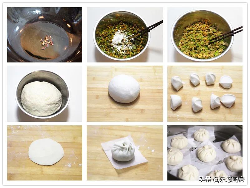 包子的几种做法,5种包子馅的做法