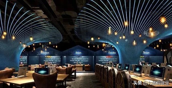 网咖设计装饰平面图,网咖装修规划方案