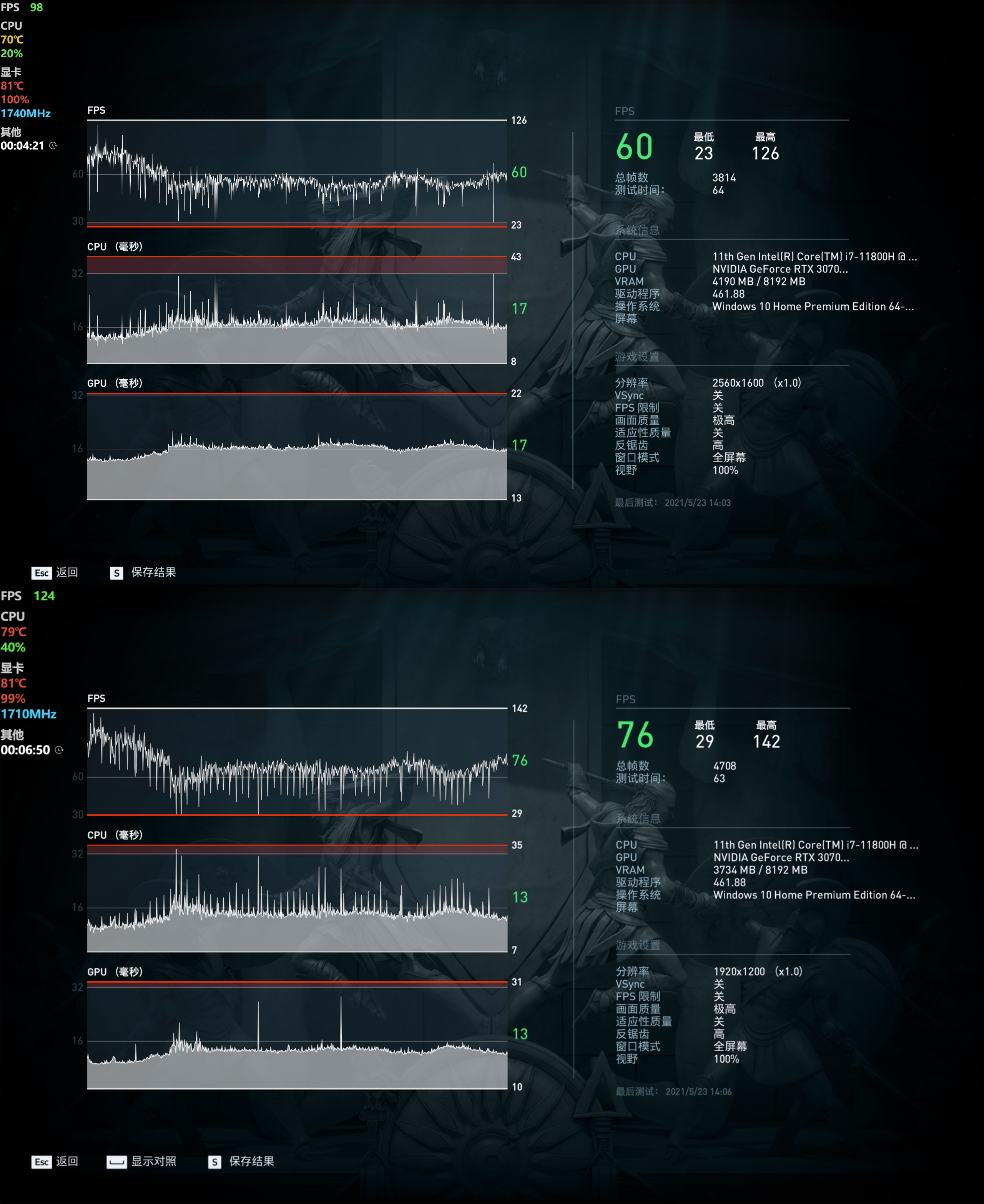 雷神zeror5800h和11800,雷神zero12700h3070ti测评