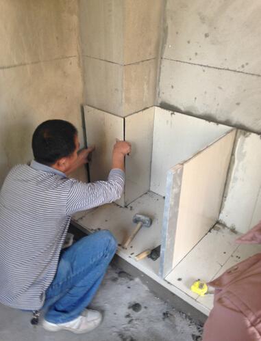 做砖夹石橱柜,老公非要自己动手装修