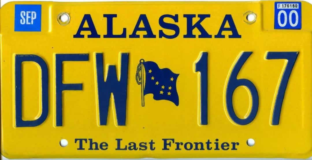 美国各省份的车牌,美国各大州车牌