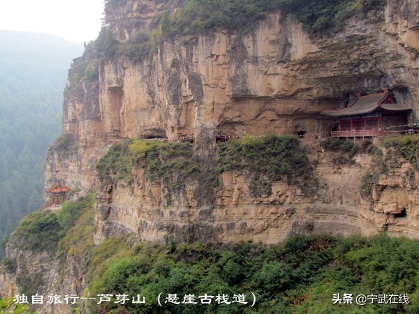 宁武芦芽山悬崖栈道,太原出发芦芽山马仑草原自驾路线