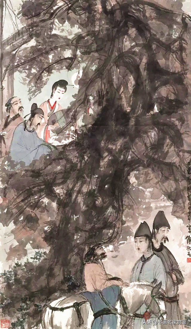 傅抱石大师作品图片,中国画坛巨擘