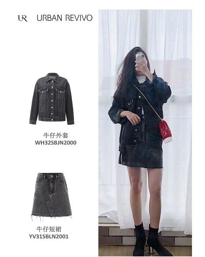 ur高腰牛仔裤阔腿裤,ur女装黑色阔腿裤