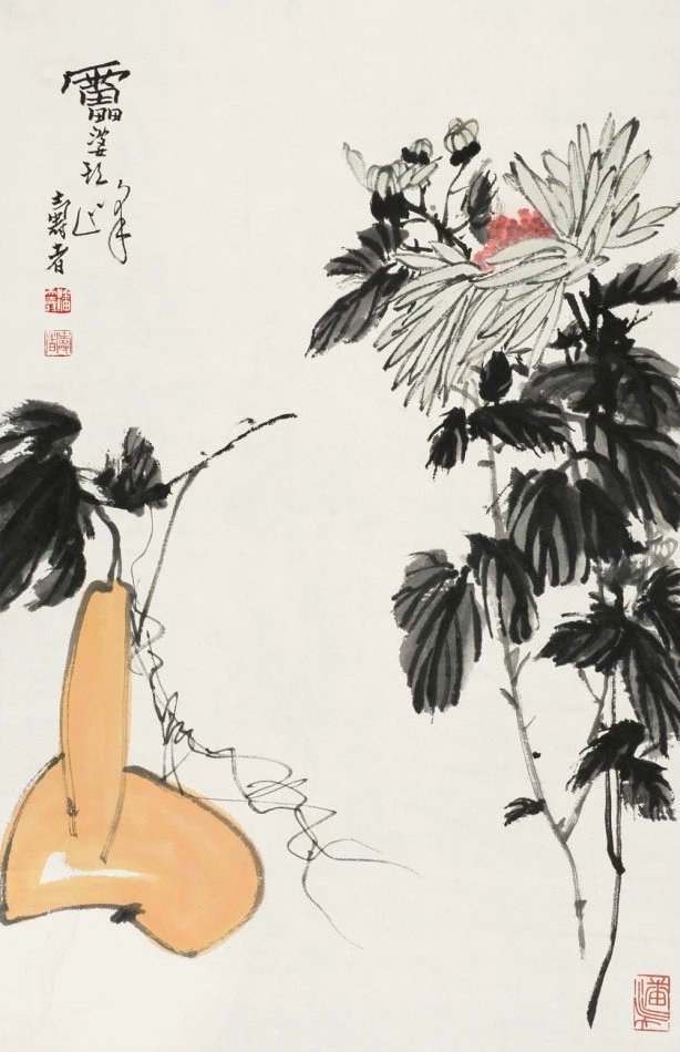 画菊名家菊花图集,画家画菊花作品欣赏