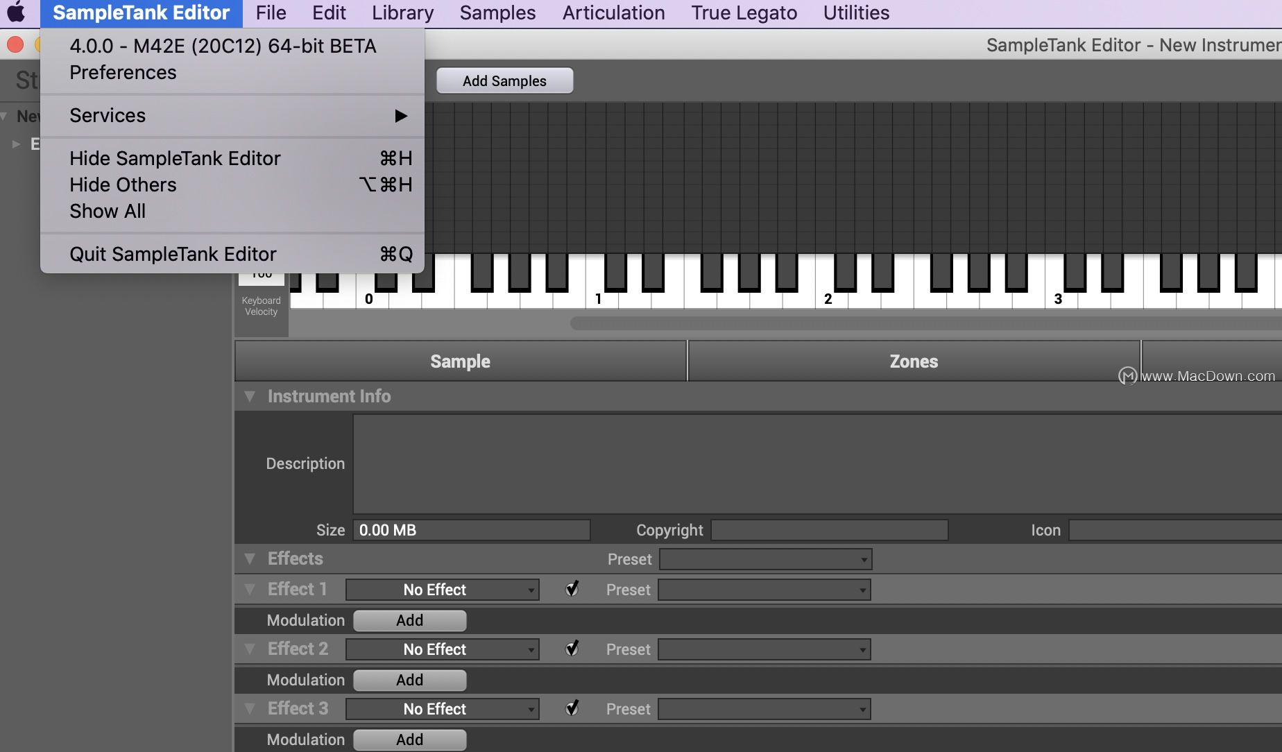 IKMultimediaSampleTankEditorforMac,音频采样编辑器