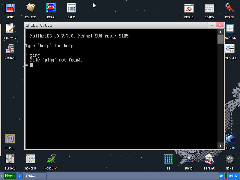 还真有一款纯汇编撸的操作系统 KolibriOS