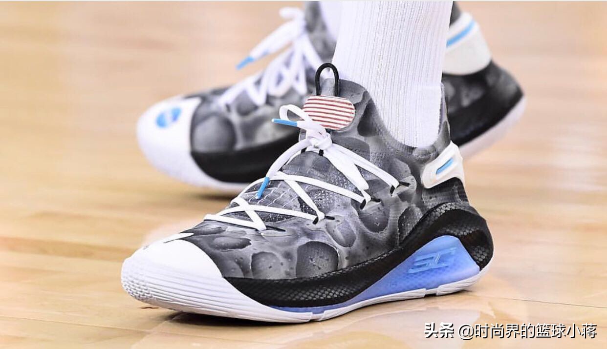 库里踩脚视频,库里上脚库里6全明星配色