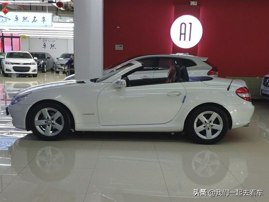 捡漏进口奔驰slk双门轿跑精品车,slk500奔驰二手