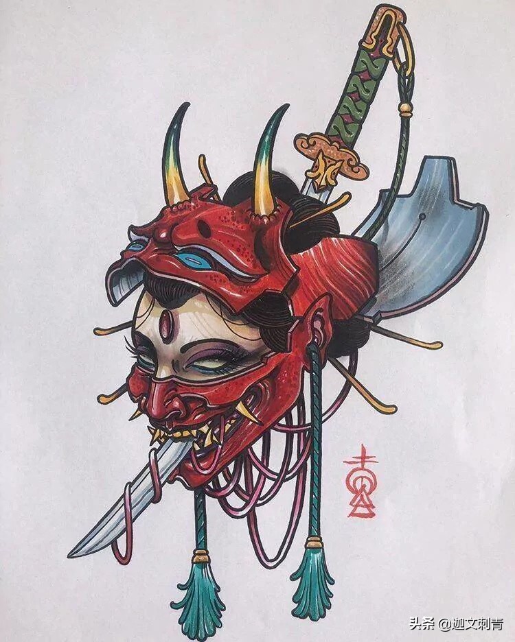 日式纹身各种图案的寓意,生首纹身日式寓意