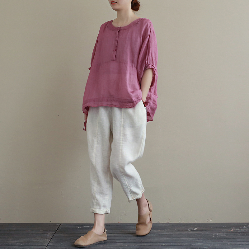 复古文艺范百搭款哈伦牛仔裤,文艺范复古哈伦棉裤