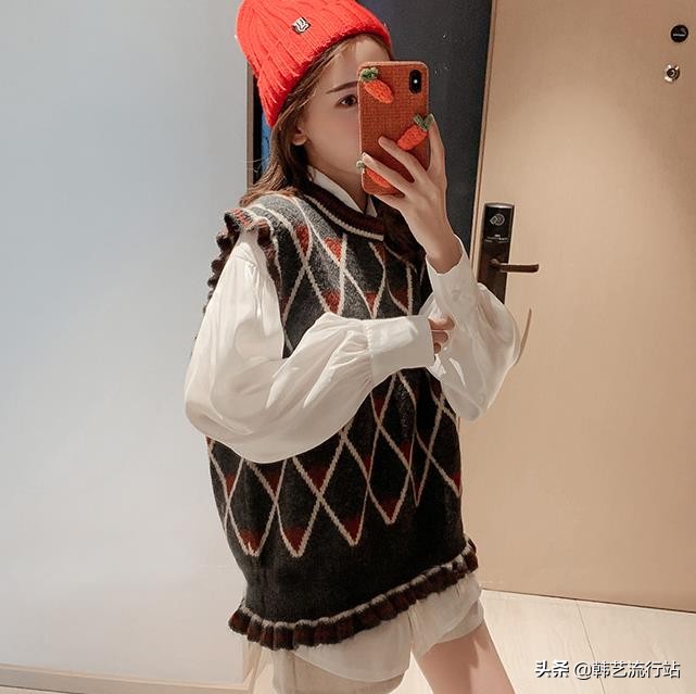 韩版穿搭女装高级感春,女装毛衣新款韩风搭配