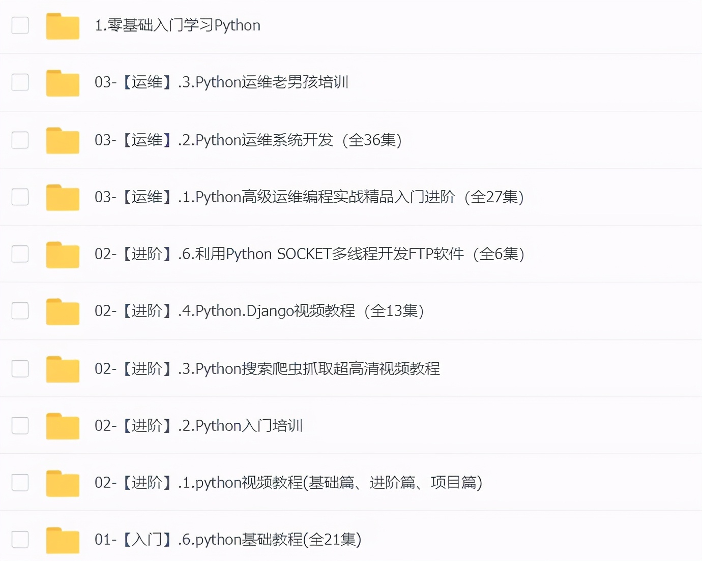 python零基础入门教程5小时完整,python教程入门必备一周学会