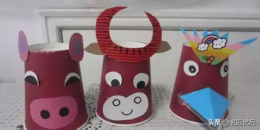 用两个纸杯手工制作纸杯娃娃,用纸杯做的纸杯手工
