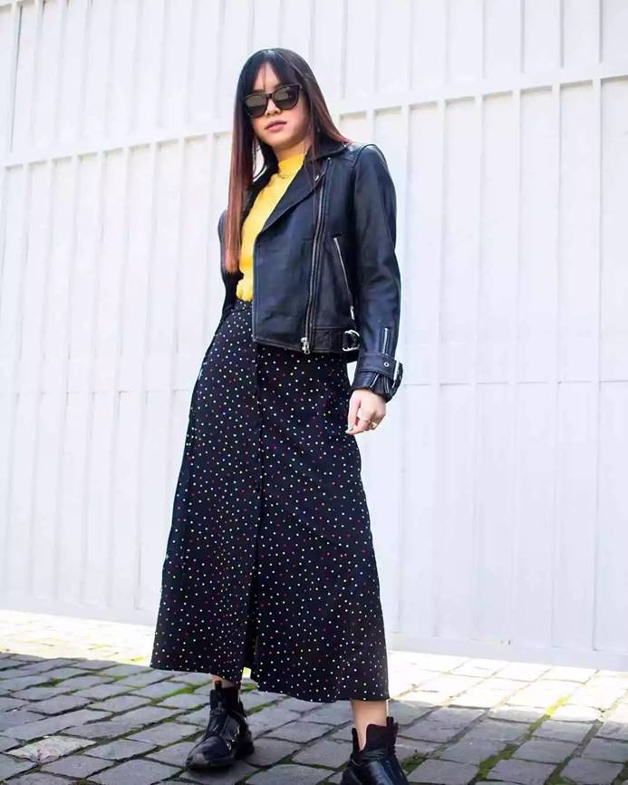 皮衣怎么穿显得时尚 (皮衣这样穿随性帅气气场十足)