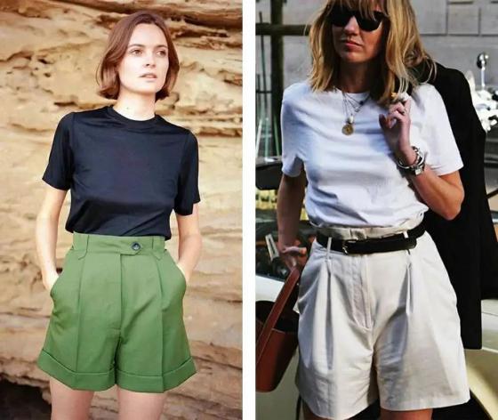 百慕大短裤搭配的两个新趋势,百慕大短裤搭配小个子