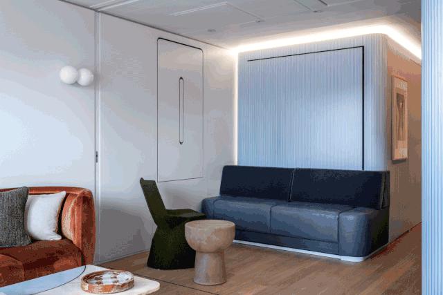 餐厅与阳台之间做个小吧台效果图,法式半开式厨房餐厅隔断吧台一体