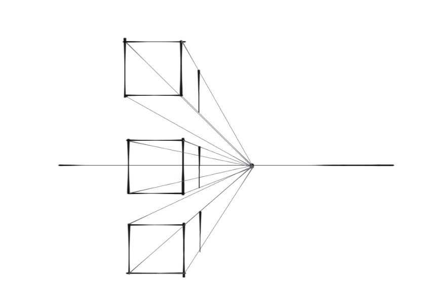 一点透视法画建筑教程视频,手绘建筑两点透视图画法步骤详解