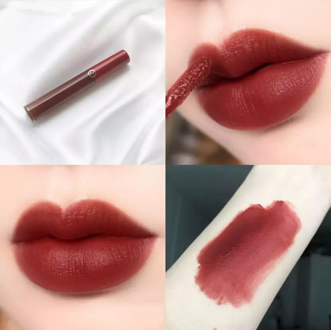 阿玛尼黄皮适合的口红唇釉,阿玛尼红管唇釉口红