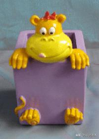 陶艺手工儿童创意美术,美术公开课做笔筒