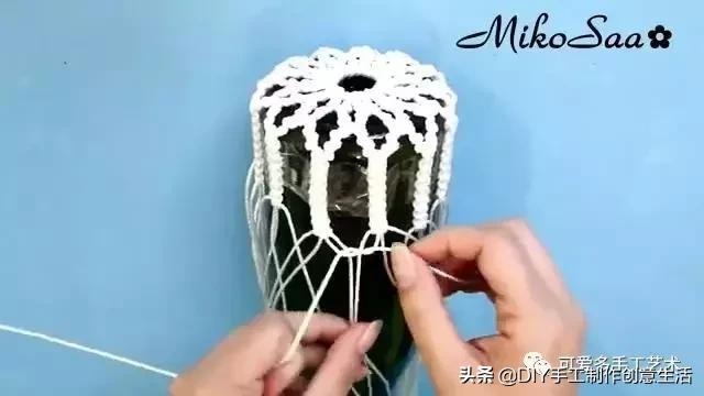 编绳杯套,编绳防烫杯套