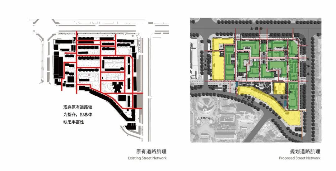 大卫新作｜石河子市1950商业街区,原1号小区概念规划