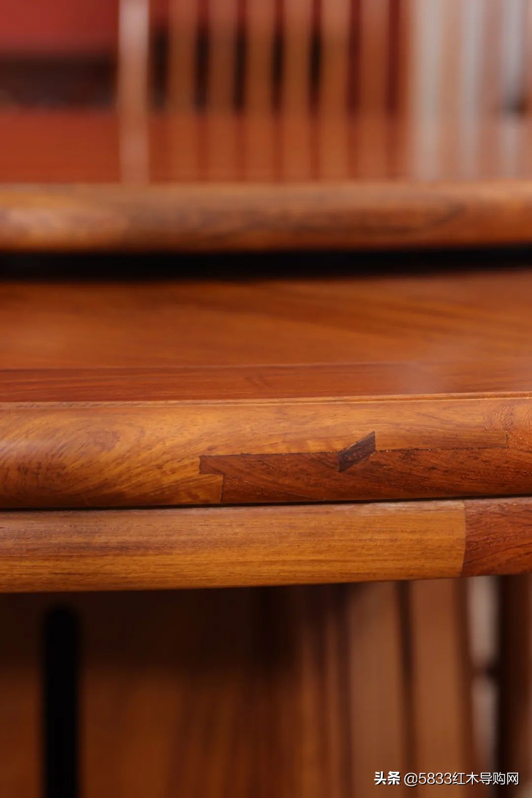 矮式四方中式高档红木餐桌,雕花圆形组合中式红木餐桌