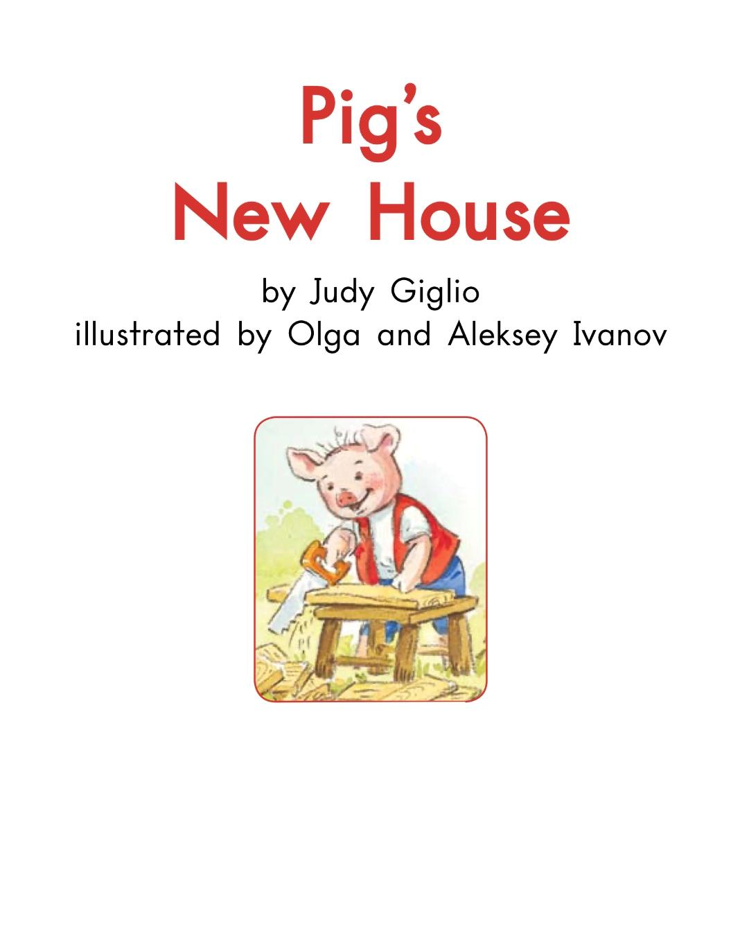 ournewhouse英语绘本,小猪的英语绘本