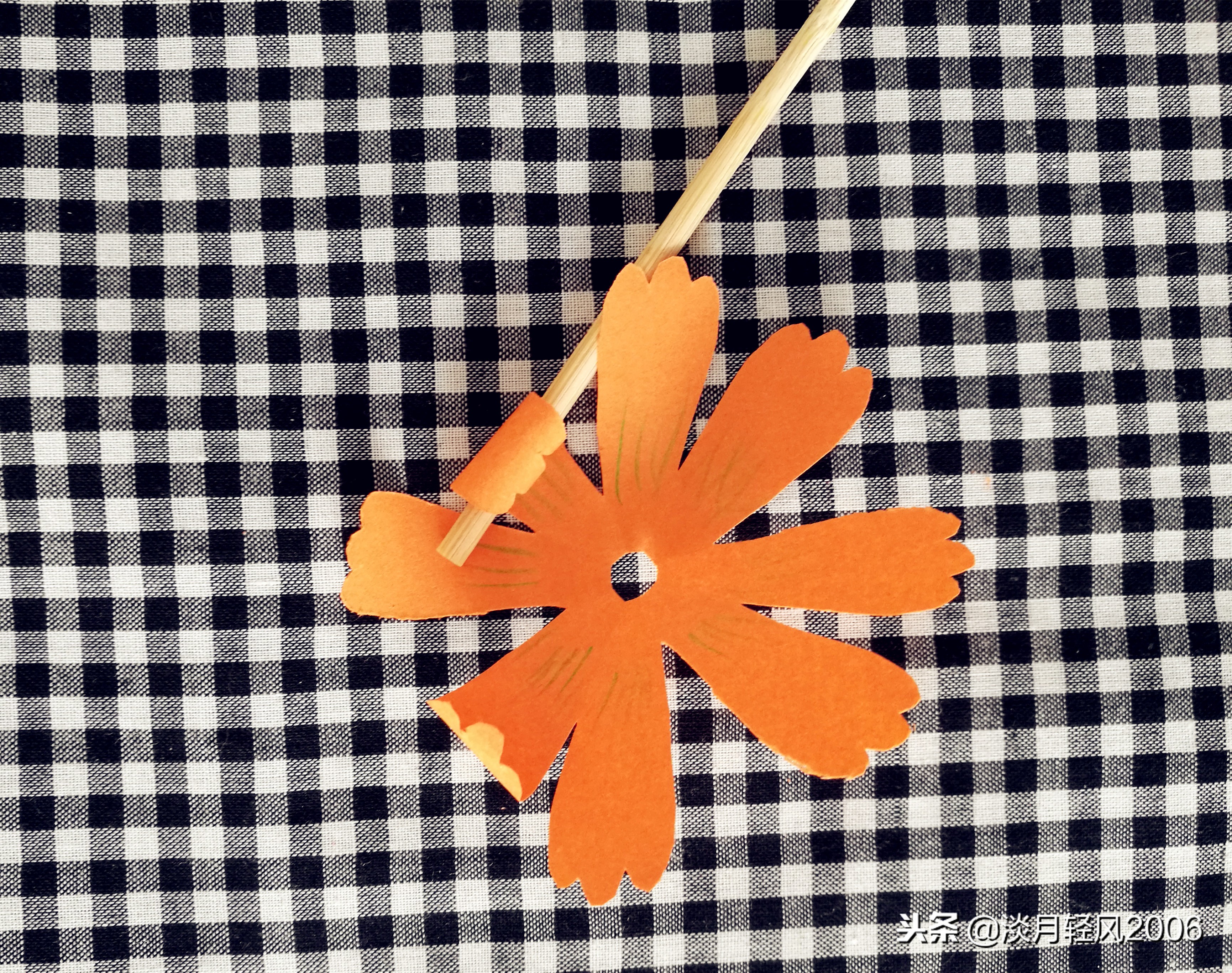 卡纸手工制作花朵最简单的做法,儿童卡纸手工制作花简单