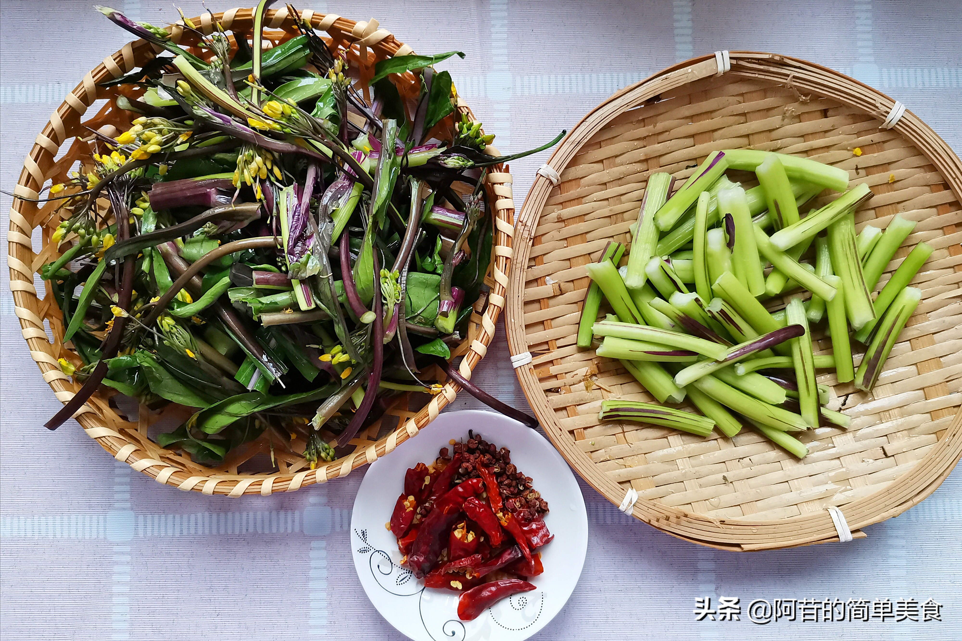 特色紫菜苔,爽脆的紫菜苔