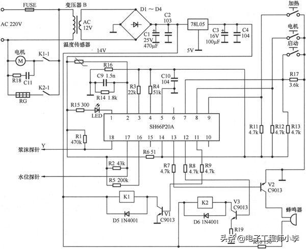 金正豆浆机故障分析及排除,豆浆机通电显示e4怎样检修