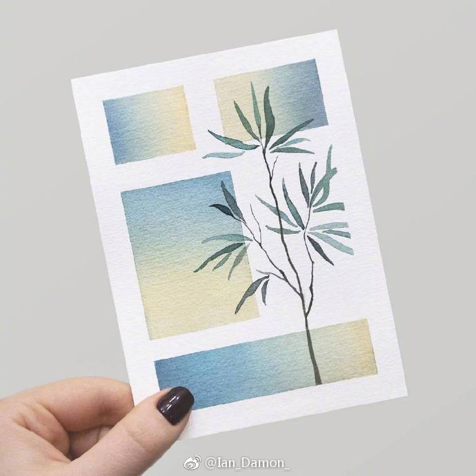 水彩配色卡图片,植物水彩配色大全