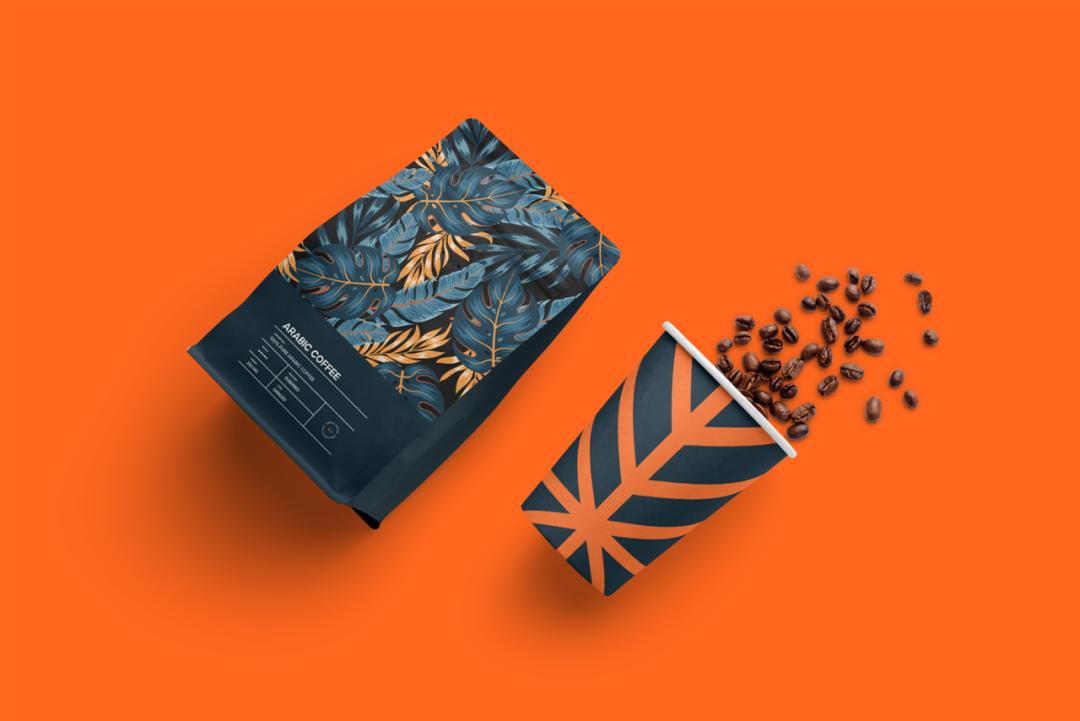包装别致的咖啡包装欣赏,咖啡包装设计几何风格