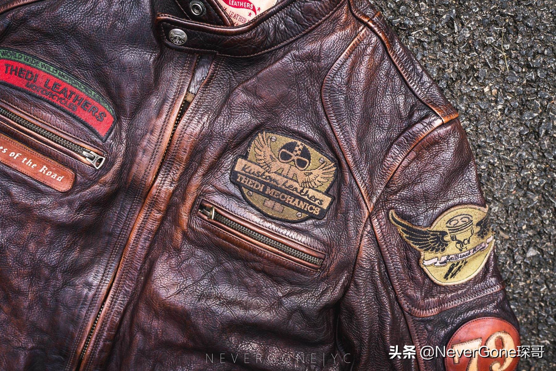 美式复古机车春秋皮衣推荐,复古皮衣j100