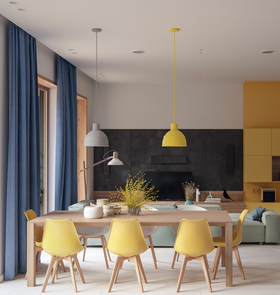 餐厅3个灯具效果图,轻奢餐厅灯饰设计