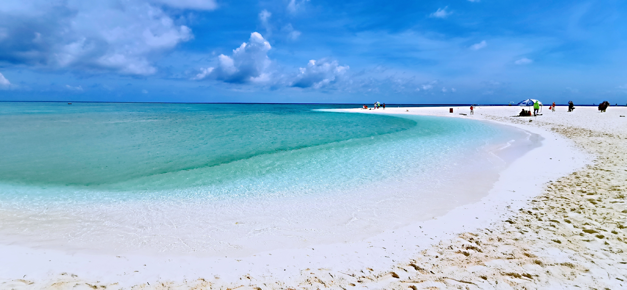 一半是海水一半是蓝天，这就是西沙群岛！我是登岛的第46066人