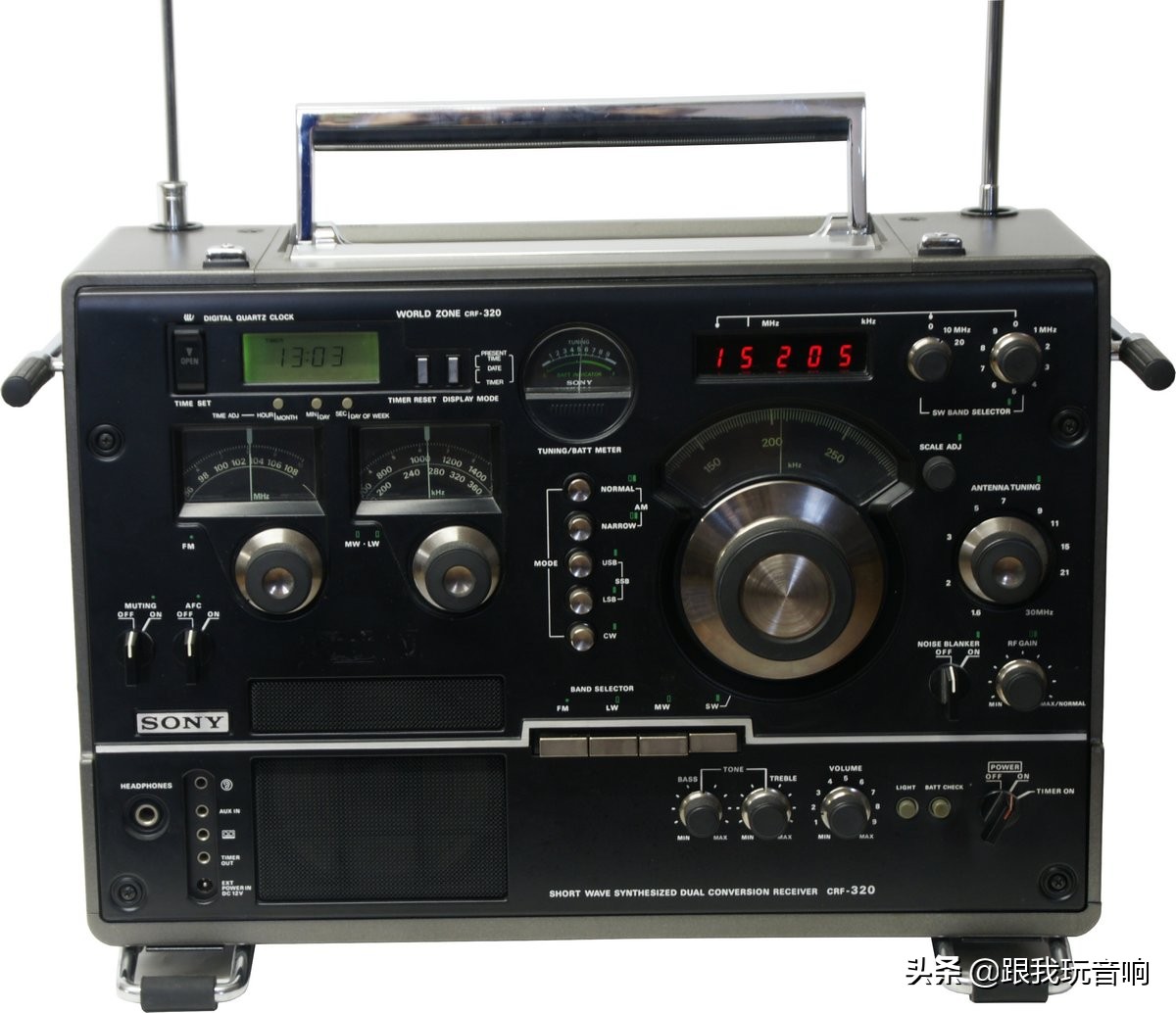 索尼经典全波段收音机,索尼八十年代