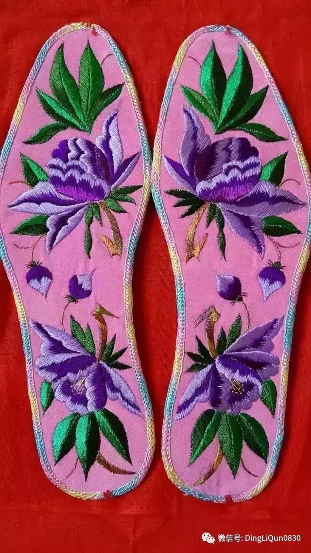刺绣作品简单的,老式刺绣喜字的鞋垫刺绣方法