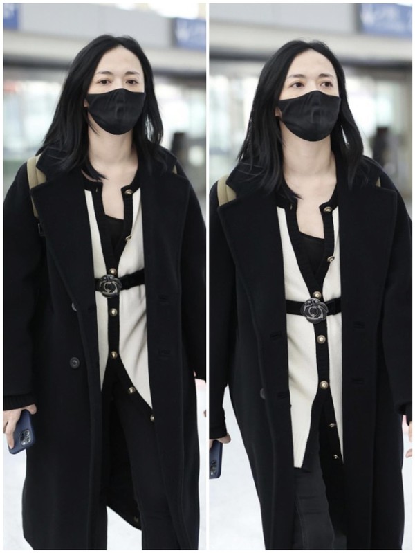 姚晨大衣腰带系法,姚晨穿露腰装秀纤纤细腰