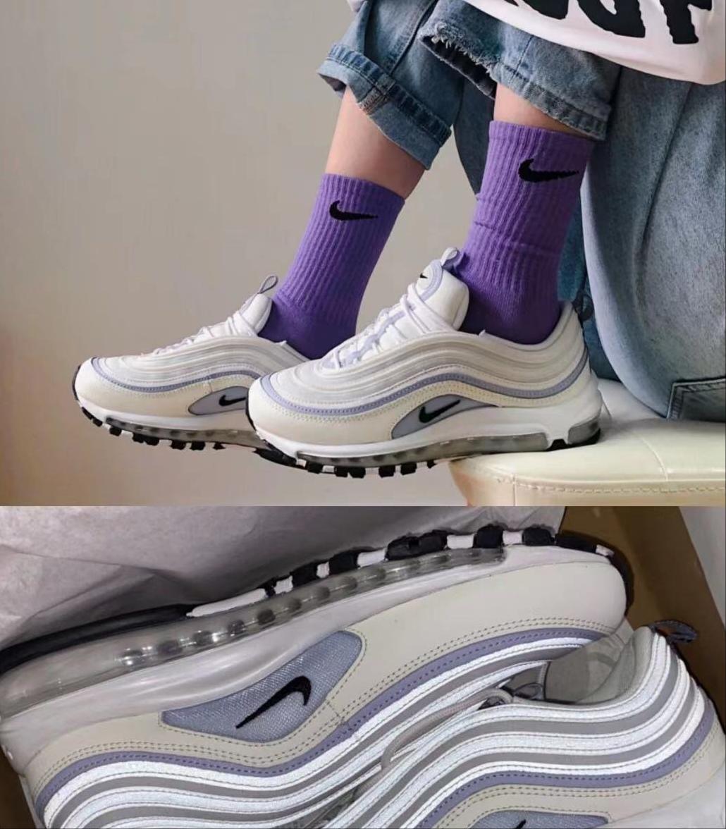 nikeairmax97银子弹气垫鞋黑蓝 (nike airmax97珍珠白鞋感)