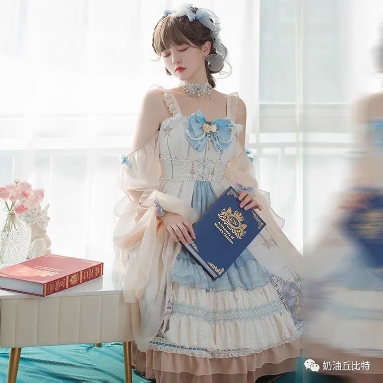 洛丽塔的喜好,洛丽塔甜系蓝白相间