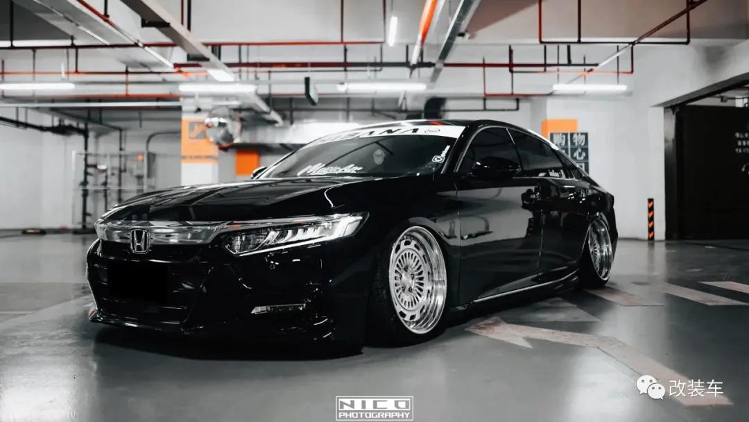 雅阁改装黑武士大包围和低趴,七代雅阁黑武士轮毂