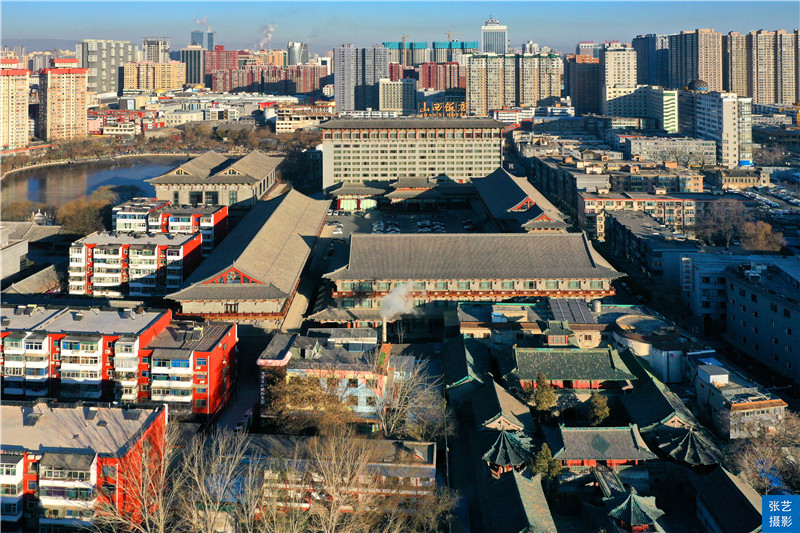 太原有座明清古建风格酒店，曾是山西贡院旧址，吸引游客打卡拍照
