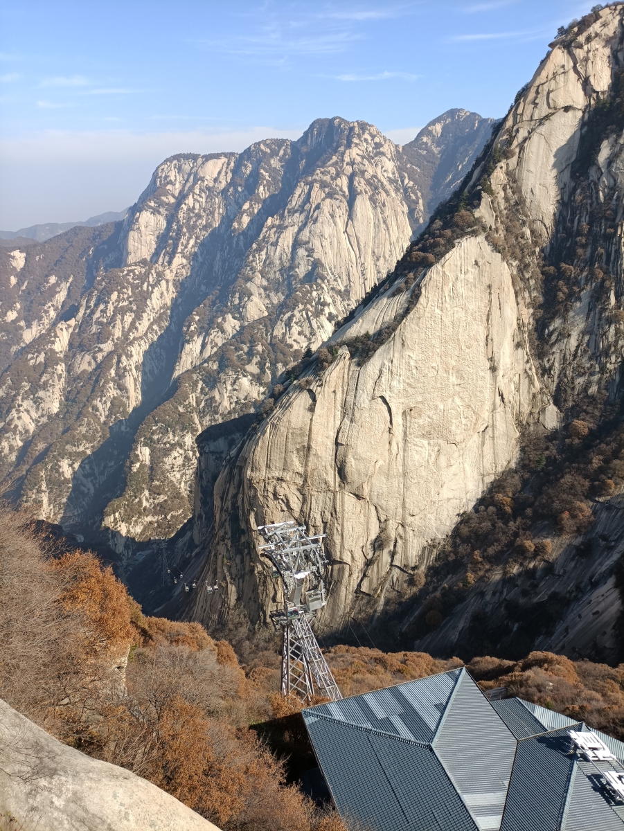 华山二日游登山攻略路线图,陕西自由行夜爬华山