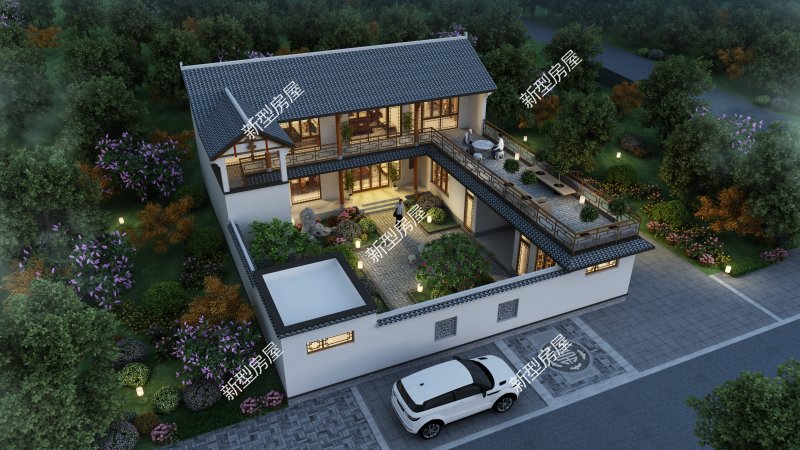 好看的中式农村自建房,简单实用的中式农村自建房