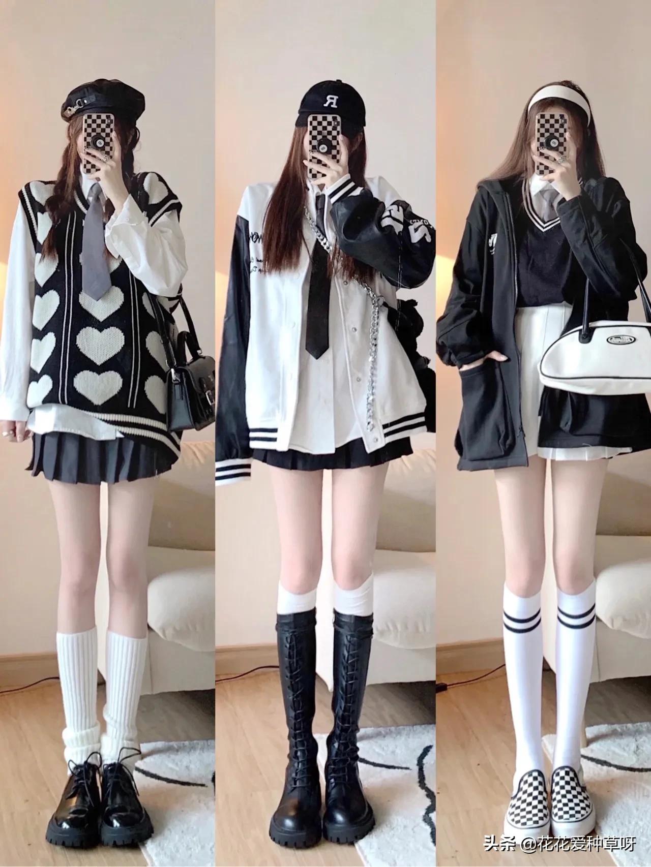 韩系初秋学院风休闲穿搭,初秋高级感穿搭韩系学院