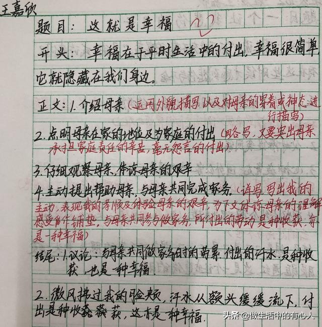 这就是幸福习作例文,这就是幸福优秀作文800