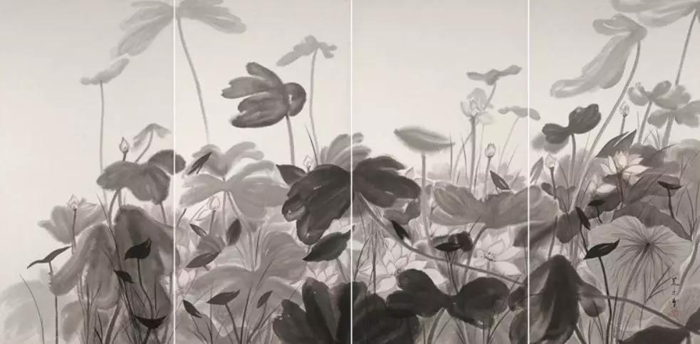 日本艺术家笔下的水墨画禅意十足,一个画水墨画很有意境的人